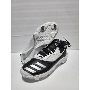 New Adidas Mens Icon V Bounce Baseball Cleats Black White EE4131 Size 9